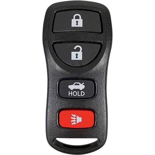 DURAKEY - Replacement Full Function Remote for select (2004-2010) Nissan 350z and (2003-2006) Nissan Altima - Black
