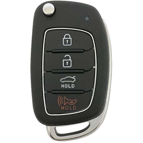 DURAKEY - Replacement Full Function Transponder, Remote and Key for select (2017-2019) Hyundai Sonata - Black