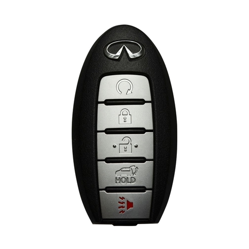 DURAKEY - Replacement Full Function Transponder, Remote and Key for select (2014-2019) Infiniti QX80 - Silver/Black
