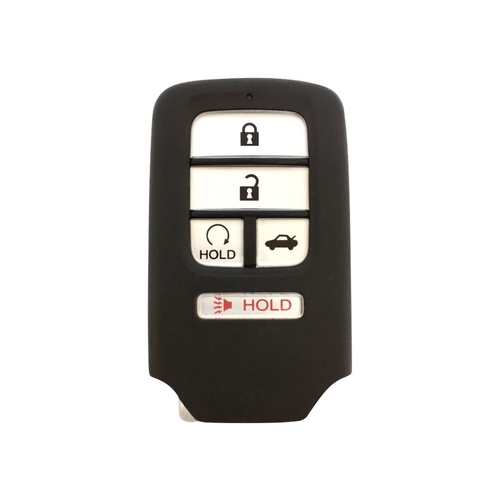 DURAKEY - Replacement Full Function Transponder, Remote and Key for select (2016-2017) Honda Accord - Silver/Black