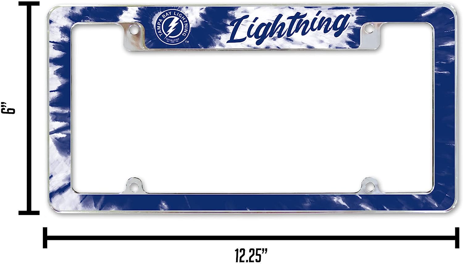 6" | NHL BAY TAMPA LIGHTNING Lightning ESTABLISHED 1992 12.25"