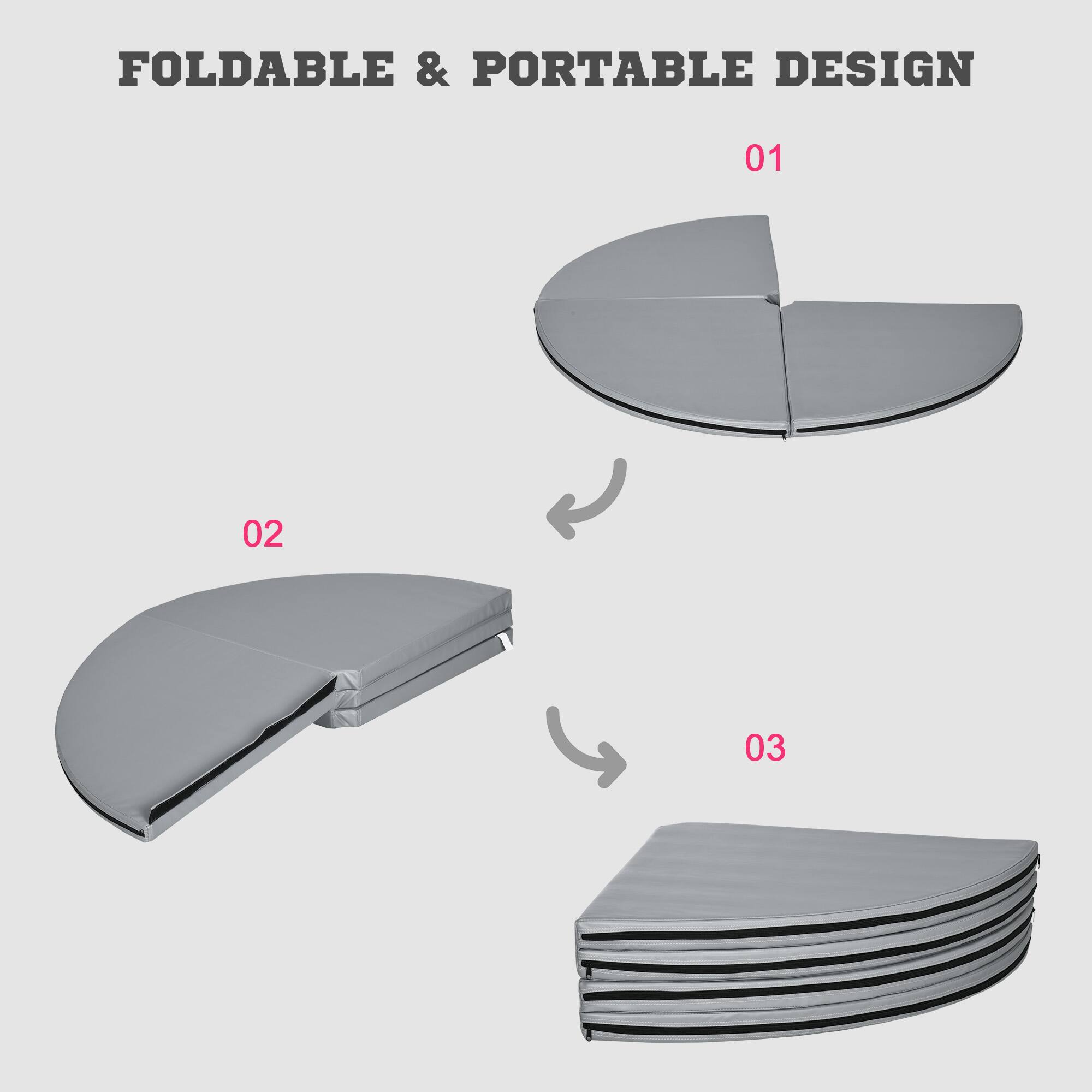 FOLDABLE & PORTABLE DESIGN

01

02

03
