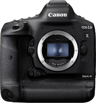 Front. Canon - EOS-1D X Mark III DSLR Camera (Body Only) - Black.