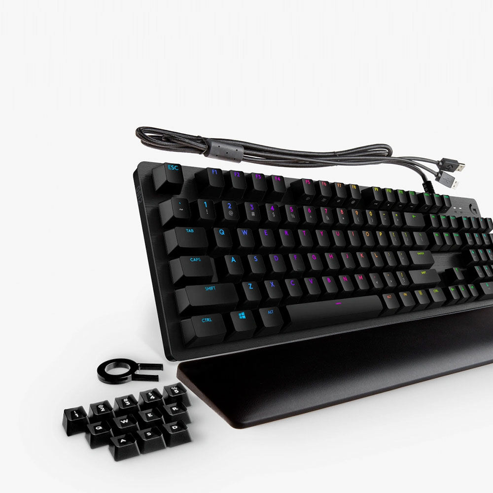 Best Buy: Logitech G513 Carbon Full-size Wired Mechanical Red Linear Switch Gaming Keyboard with RGB Backlighting
