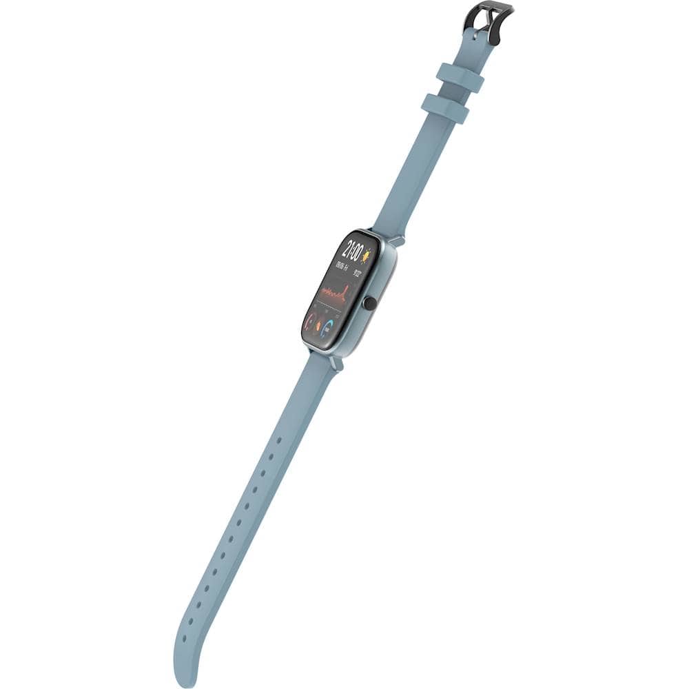 Alt View 15. Amazfit - GTS Smartwatch 42mm Aluminum - Steel Blue With Silicone Band.