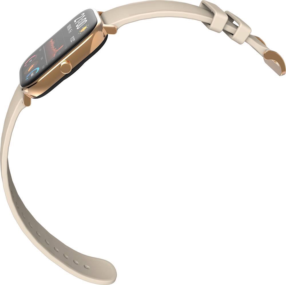 Alt View 16. Amazfit - GTS Smartwatch Aluminum 41.9mm - Desert Gold With Silicone Band.