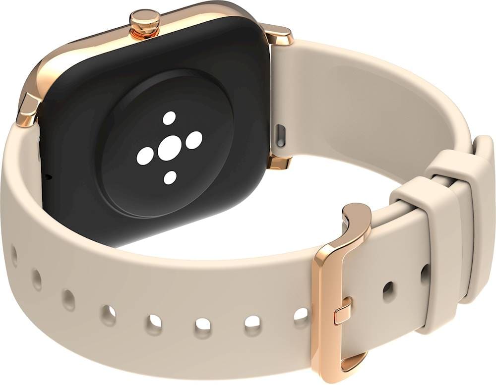 Alt View 17. Amazfit - GTS Smartwatch Aluminum 41.9mm - Desert Gold With Silicone Band.