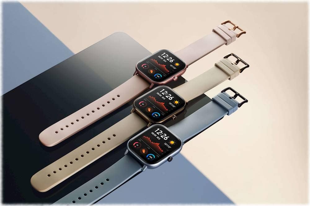 Alt View 20. Amazfit - GTS Smartwatch Aluminum 41.9mm - Desert Gold With Silicone Band.