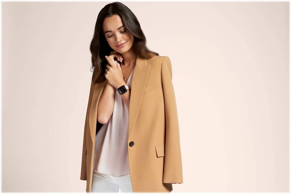 Alt View 25. Amazfit - GTS Smartwatch Aluminum 41.9mm - Desert Gold With Silicone Band.