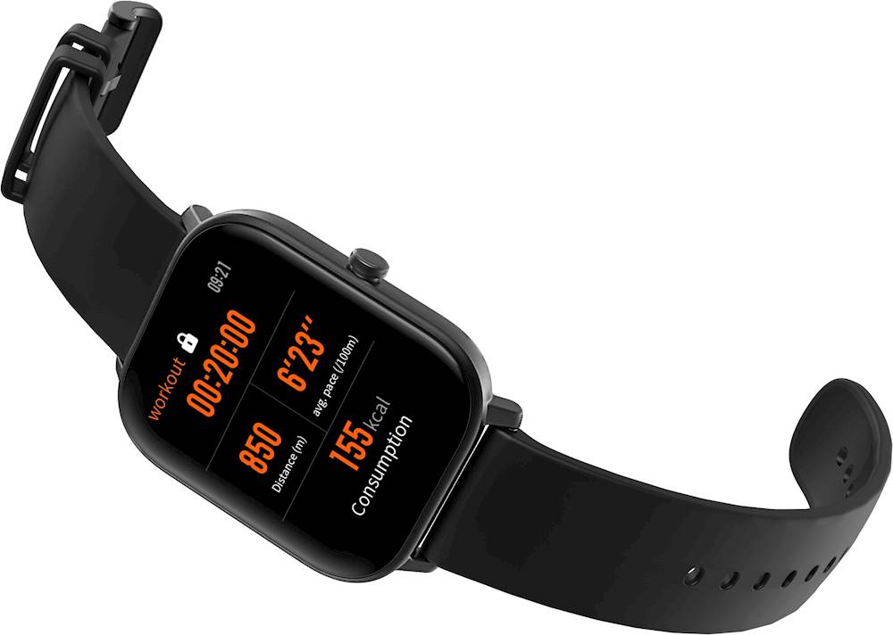 Best Buy: Amazfit GTS 4 Mini Smartwatch 41.9 mm Aluminum Alloy Mint Blue  W2176OV3N