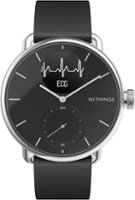 Withings - ScanWatch - Hybrid Smartwatch with ECG, heart rate and oximeter - 38mm - Black - Front_Zoom