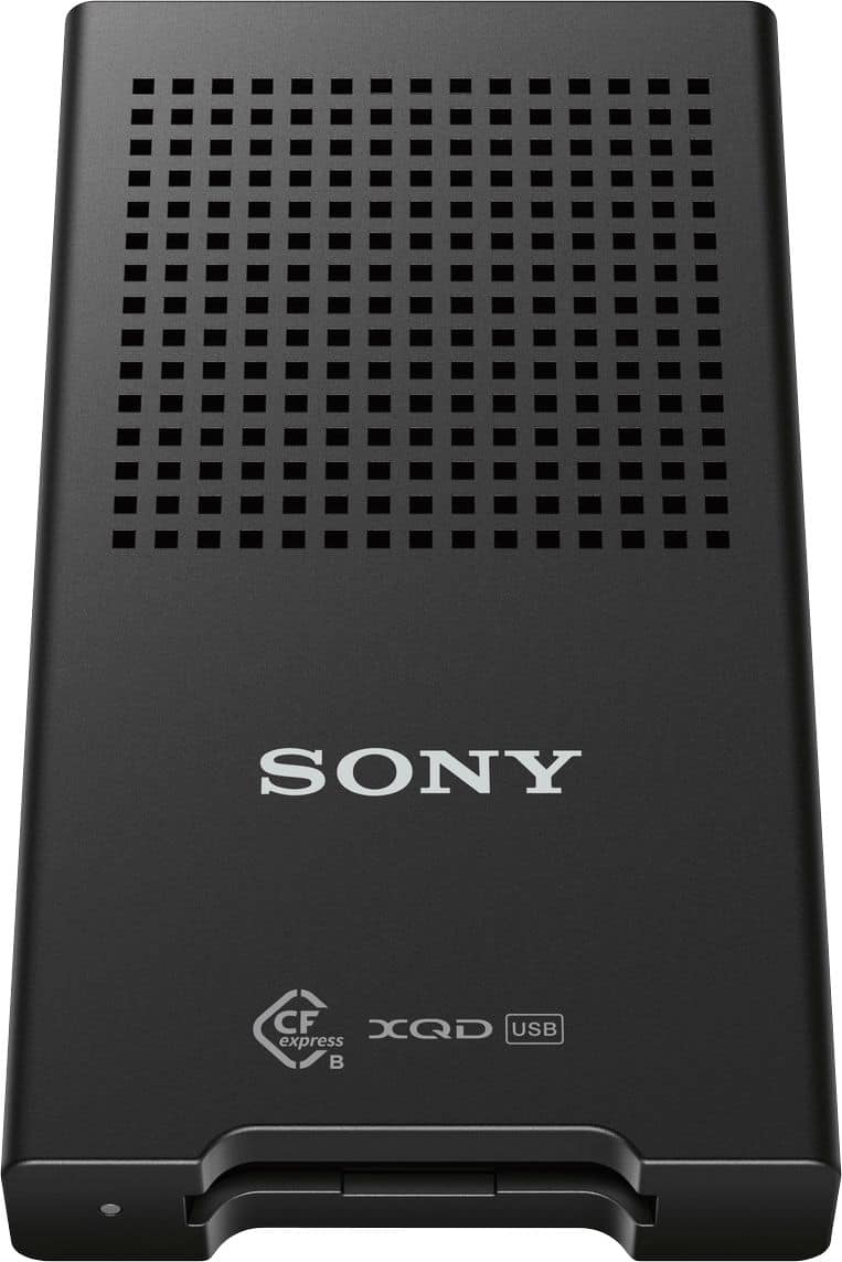 Sony - USB 3.1 CFexpress/XQD Memory Card Reader - Black - Front_Zoom