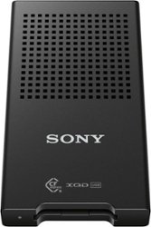 Sony - USB 3.1 CFexpress/XQD Memory Card Reader - Black - Front_Zoom