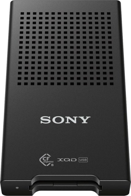 Front Zoom. Sony - USB 3.1 CFexpress/XQD Memory Card Reader - Black.