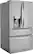 Angle. LG - 22.5 Cu. Ft. 4-Door French Door-in-Door Counter-Depth Refrigerator with Craft Ice - PrintProof Stainless Steel.
