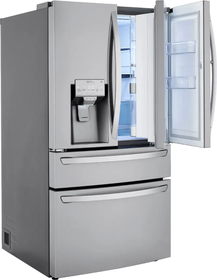 Alt View 16. LG - 22.5 Cu. Ft. 4-Door French Door-in-Door Counter-Depth Refrigerator with Craft Ice - PrintProof Stainless Steel.