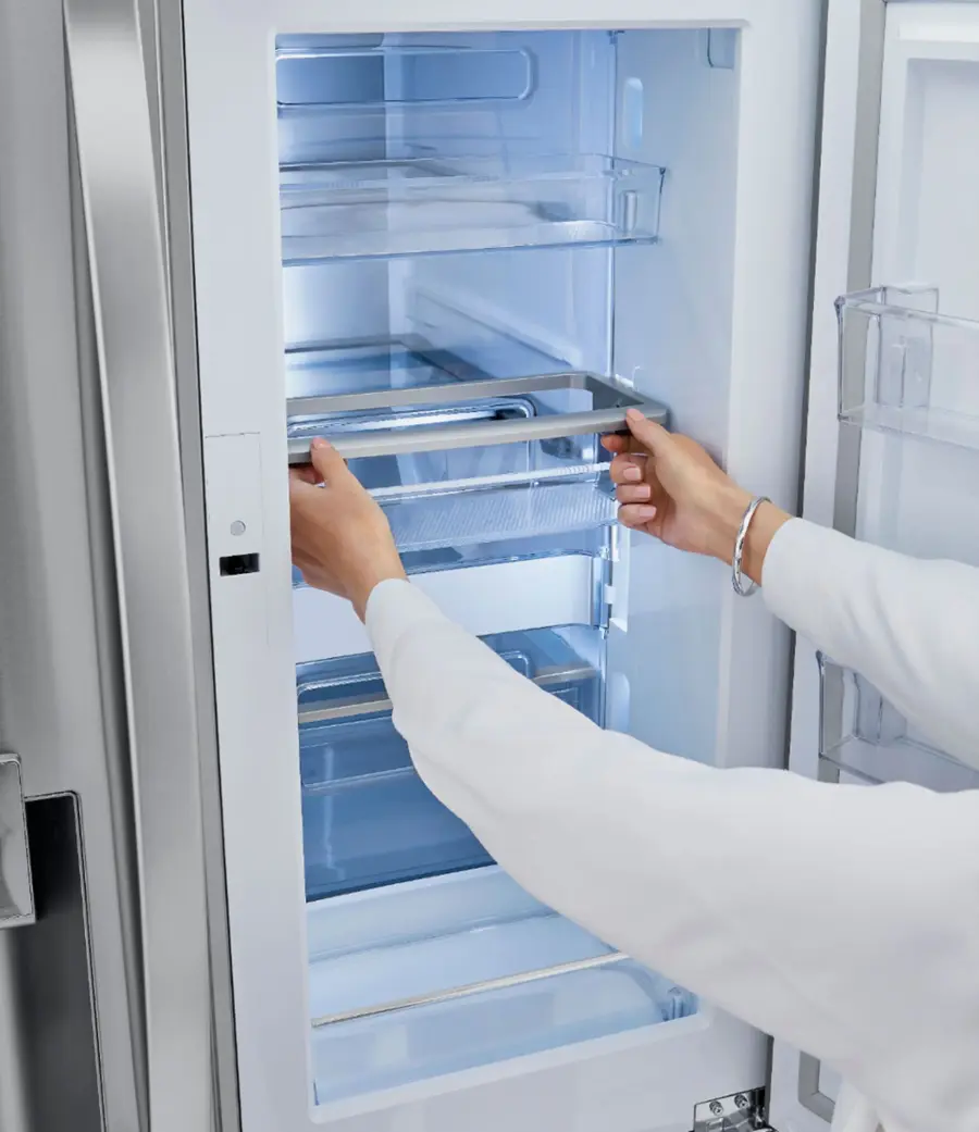 Alt View 19. LG - 22.5 Cu. Ft. 4-Door French Door-in-Door Counter-Depth Refrigerator with Craft Ice - PrintProof Stainless Steel.