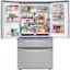 Alt View 2. LG - 22.5 Cu. Ft. 4-Door French Door-in-Door Counter-Depth Refrigerator with Craft Ice - PrintProof Stainless Steel.