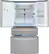 Alt View 3. LG - 22.5 Cu. Ft. 4-Door French Door-in-Door Counter-Depth Refrigerator with Craft Ice - PrintProof Stainless Steel.