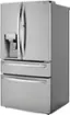 Alt View 1. LG - 22.5 Cu. Ft. 4-Door French Door-in-Door Counter-Depth Refrigerator with Craft Ice - PrintProof Stainless Steel.