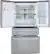 Alt View 17. LG - 22.5 Cu. Ft. 4-Door French Door-in-Door Counter-Depth Refrigerator with Craft Ice - PrintProof Stainless Steel.