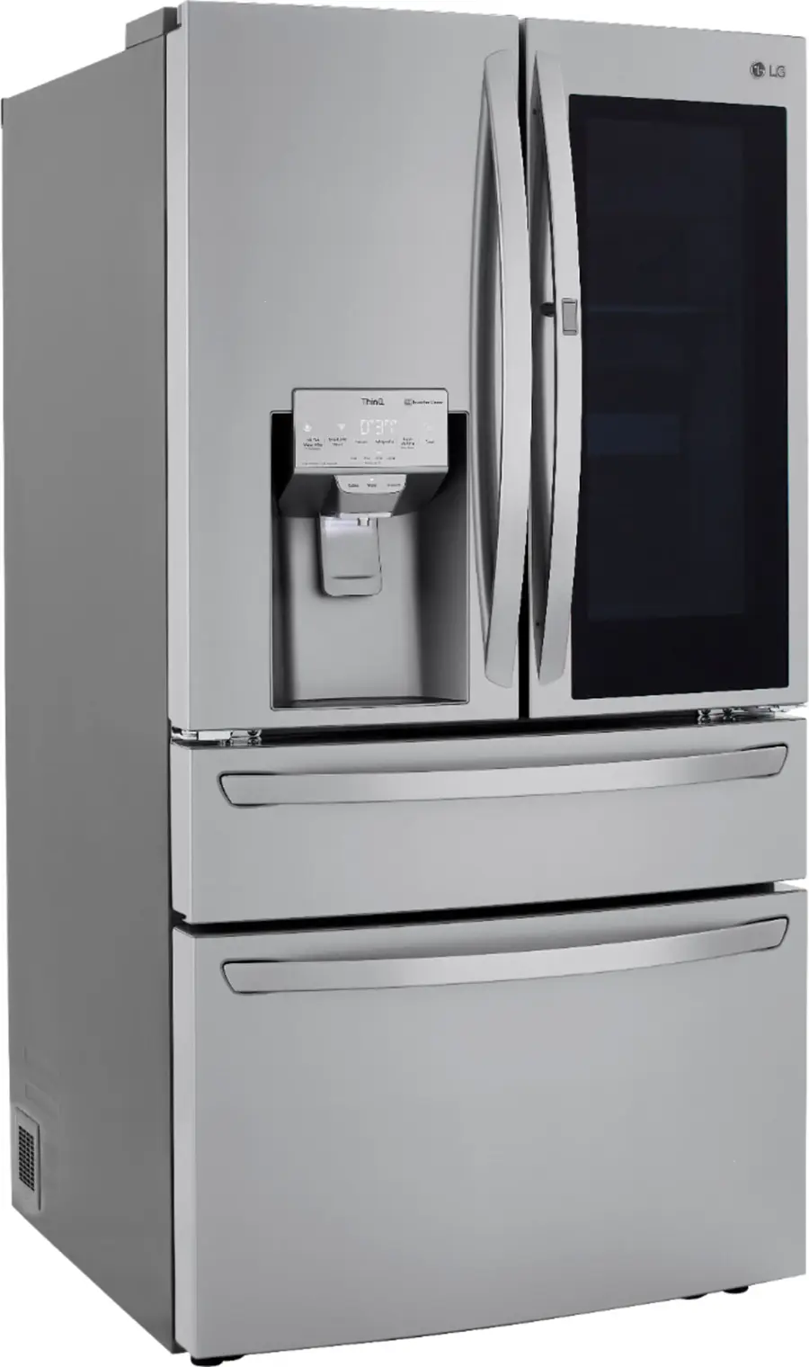 Alt View 21. LG - 22.5 Cu. Ft. 4-Door French Door-in-Door Counter-Depth Refrigerator with Craft Ice - PrintProof Stainless Steel.