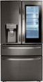 Front Zoom. LG - 22.5 Cu. Ft. 4-Door French Door-in-Door Counter-Depth Refrigerator with Craft Ice - Black Stainless Steel.