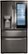 Front Zoom. LG - 22.5 Cu. Ft. 4-Door French Door-in-Door Counter-Depth Refrigerator with Craft Ice - Black Stainless Steel.