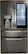 Front. LG - 22.5 Cu. Ft. 4-Door French Door-in-Door Counter-Depth Refrigerator with Craft Ice - PrintProof Black Stainless Steel.