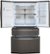 Alt View Zoom 2. LG - 22.5 Cu. Ft. 4-Door French Door-in-Door Counter-Depth Refrigerator with Craft Ice - Black Stainless Steel.