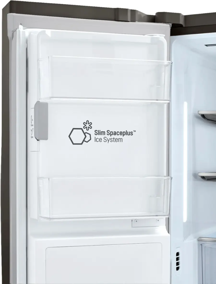 Alt View 36. LG - 22.5 Cu. Ft. 4-Door French Door-in-Door Counter-Depth Refrigerator with Craft Ice - PrintProof Black Stainless Steel.
