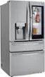 Angle. LG - 29.5 Cu. Ft. 4-Door French Door-in-Door Refrigerator with Craft Ice - PrintProof Stainless Steel.