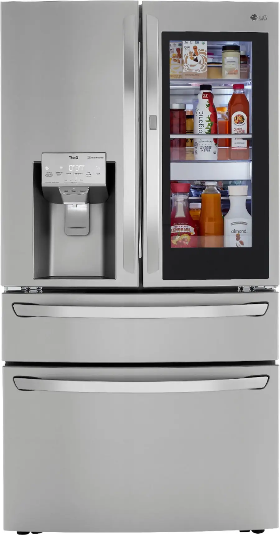 Alt View 21. LG - 29.5 Cu. Ft. 4-Door French Door-in-Door Refrigerator with Craft Ice - PrintProof Stainless Steel.