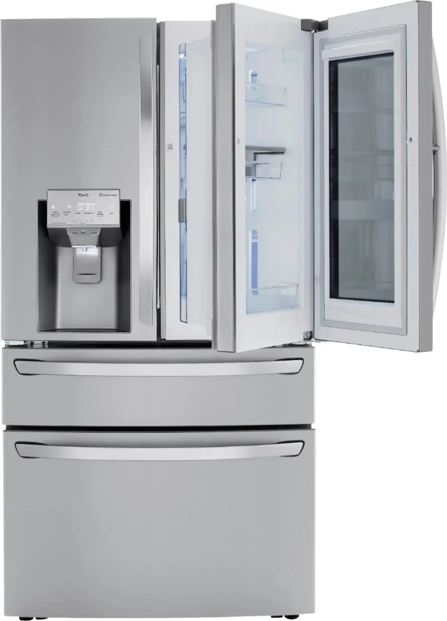 Alt View 22. LG - 29.5 Cu. Ft. 4-Door French Door-in-Door Refrigerator with Craft Ice - PrintProof Stainless Steel.