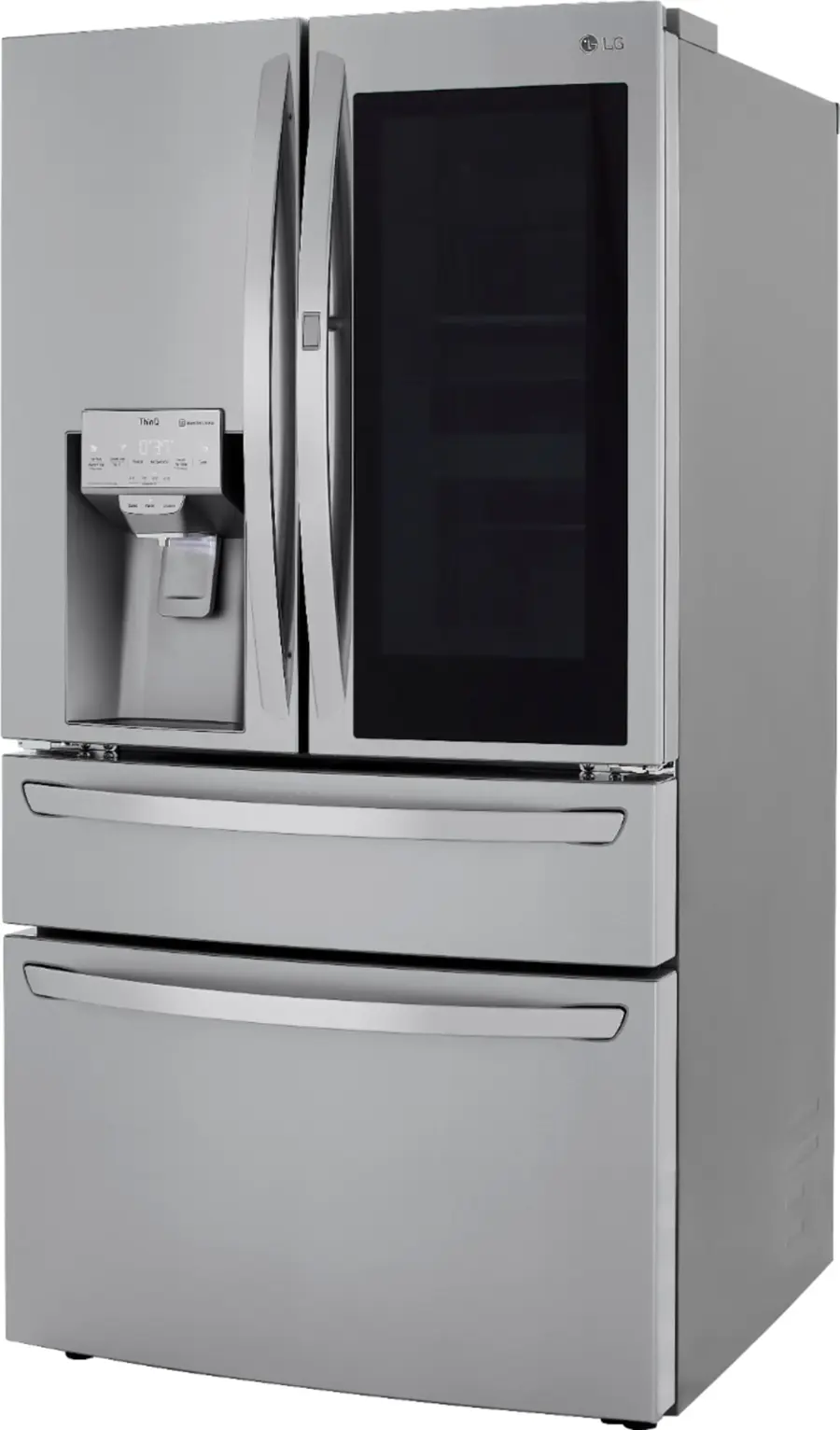 Alt View 24. LG - 29.5 Cu. Ft. 4-Door French Door-in-Door Refrigerator with Craft Ice - PrintProof Stainless Steel.