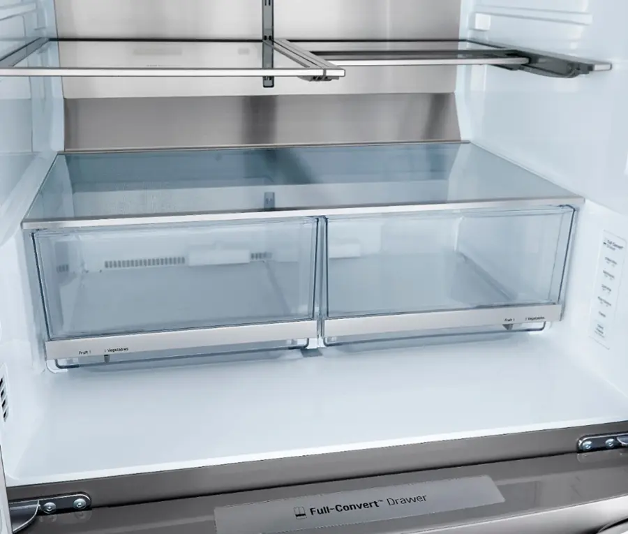 Alt View 26. LG - 29.5 Cu. Ft. 4-Door French Door-in-Door Refrigerator with Craft Ice - PrintProof Stainless Steel.