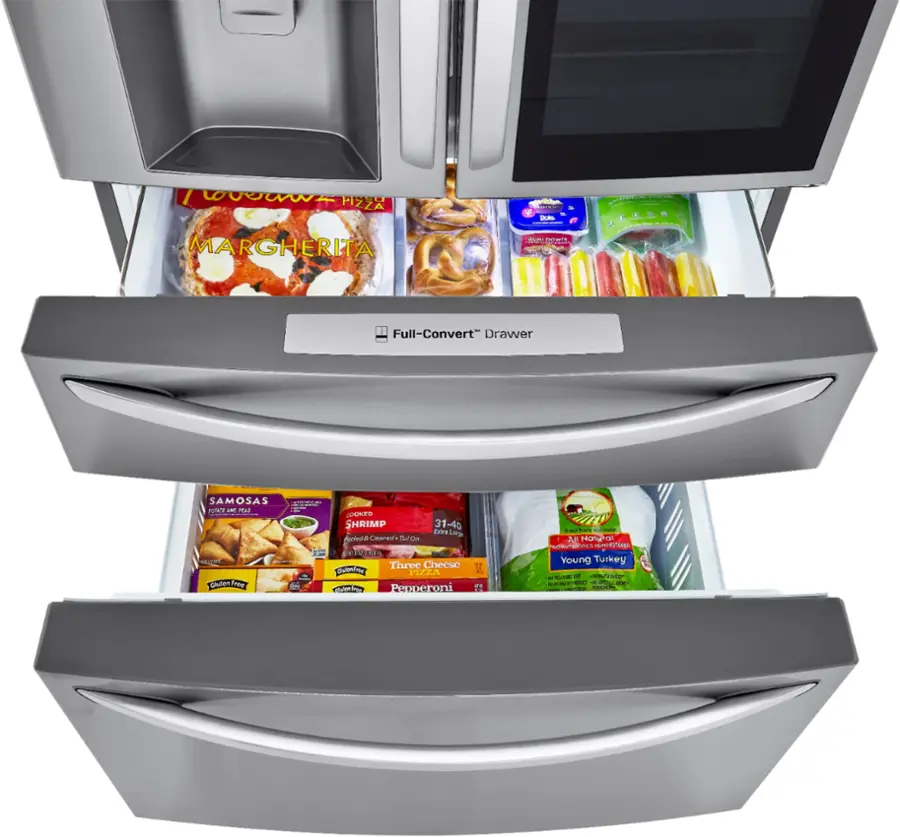 Alt View 28. LG - 29.5 Cu. Ft. 4-Door French Door-in-Door Refrigerator with Craft Ice - PrintProof Stainless Steel.