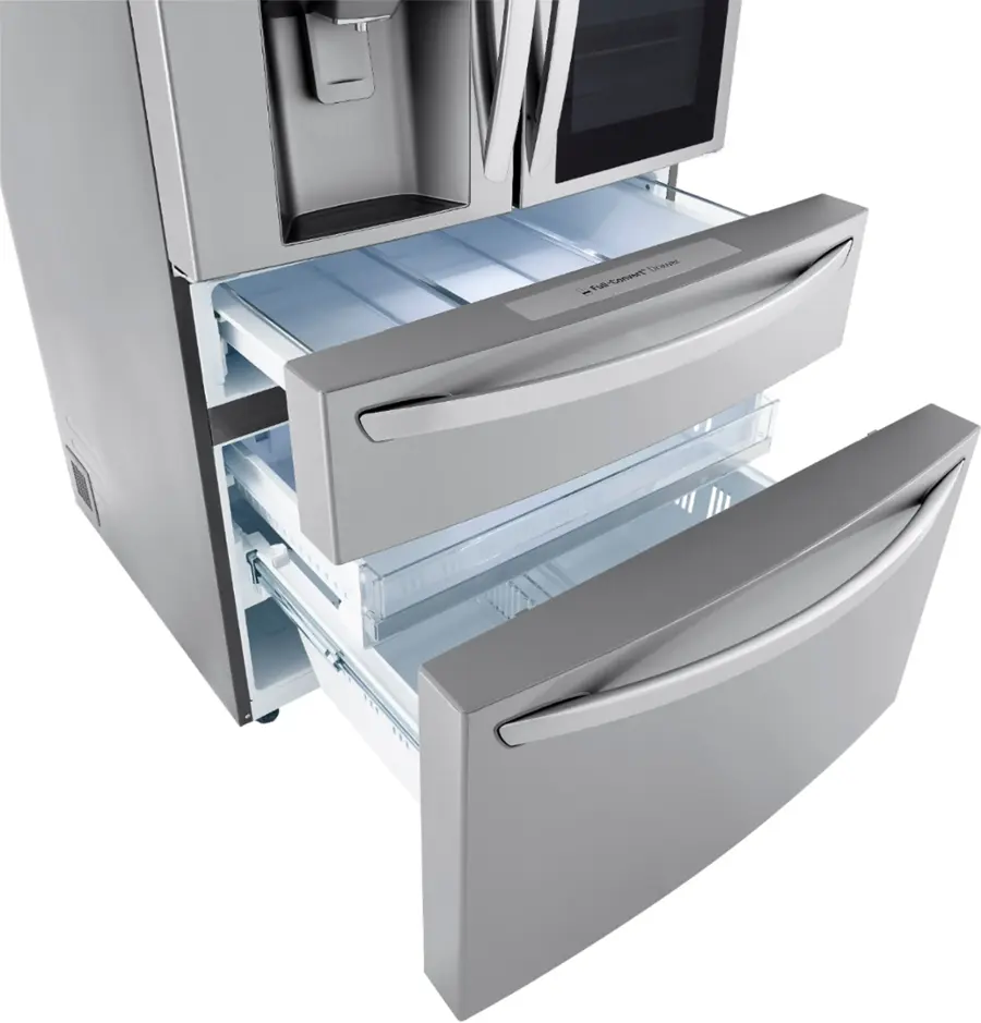 Alt View 29. LG - 29.5 Cu. Ft. 4-Door French Door-in-Door Refrigerator with Craft Ice - PrintProof Stainless Steel.