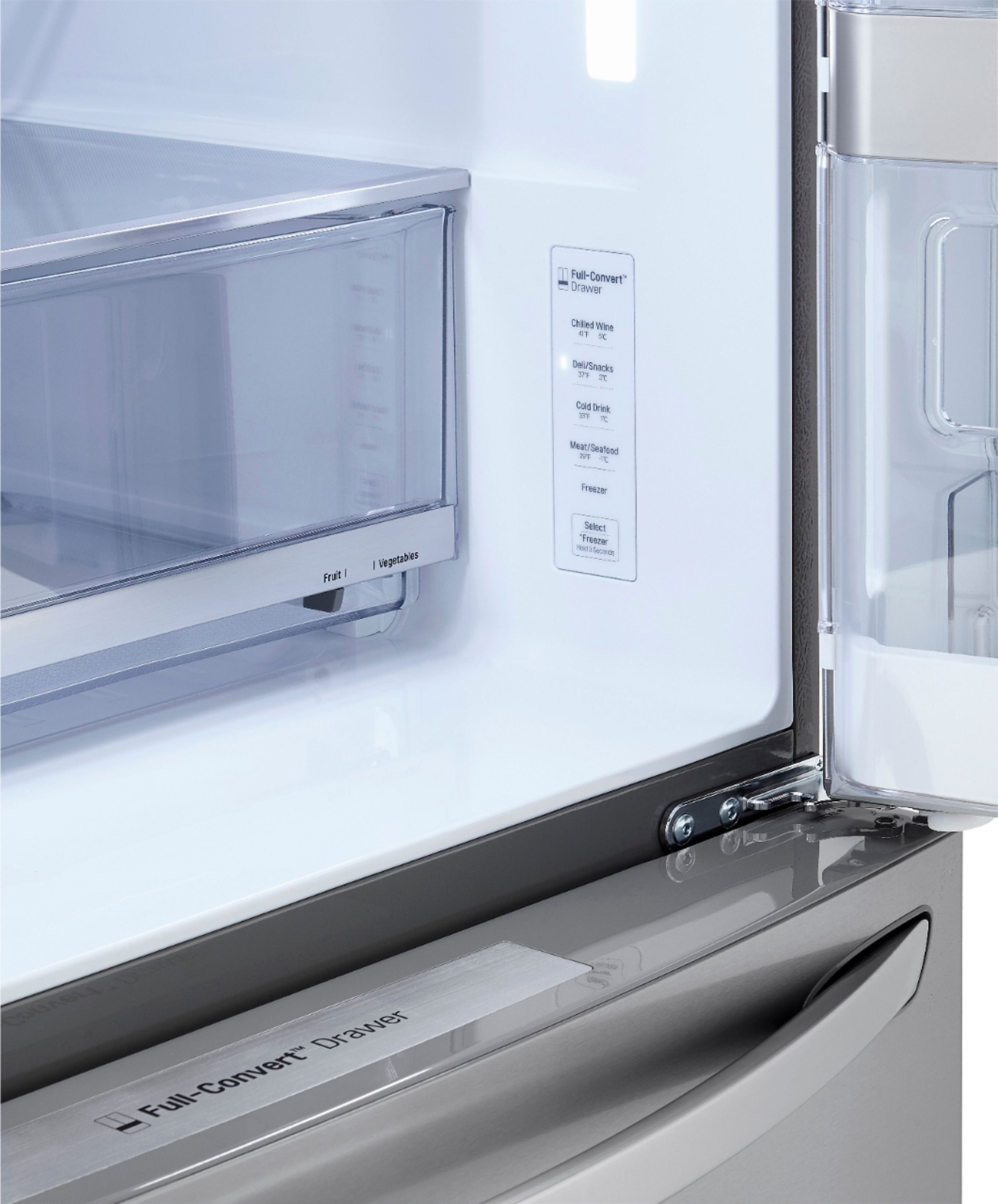LG 29.5 Cu. Ft. 4-Door French Door-in-Door Refrigerator with Craft Ice  Stainless Steel LRMVS3006S - Best Buy
