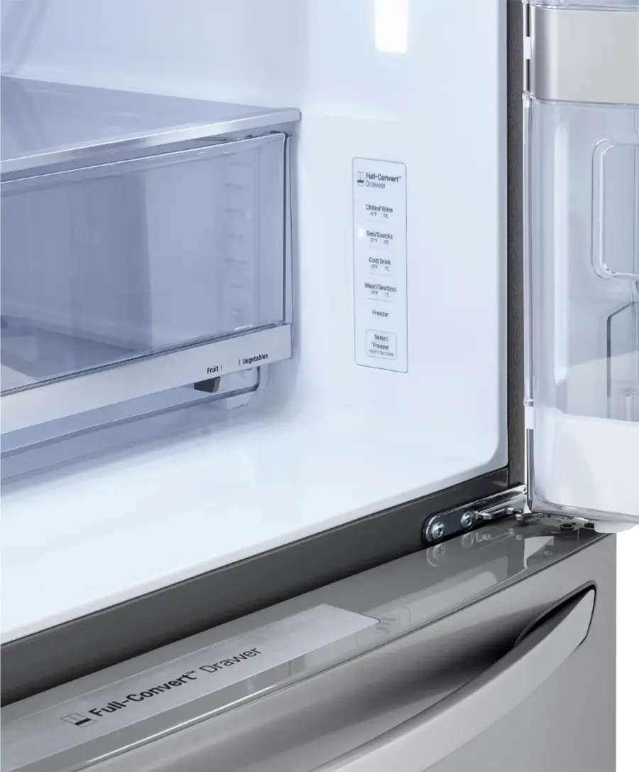 Alt View 32. LG - 29.5 Cu. Ft. 4-Door French Door-in-Door Refrigerator with Craft Ice - PrintProof Stainless Steel.