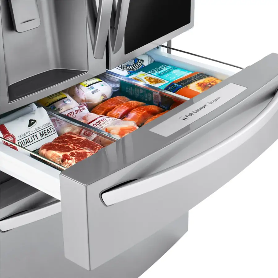 Alt View 33. LG - 29.5 Cu. Ft. 4-Door French Door-in-Door Refrigerator with Craft Ice - PrintProof Stainless Steel.