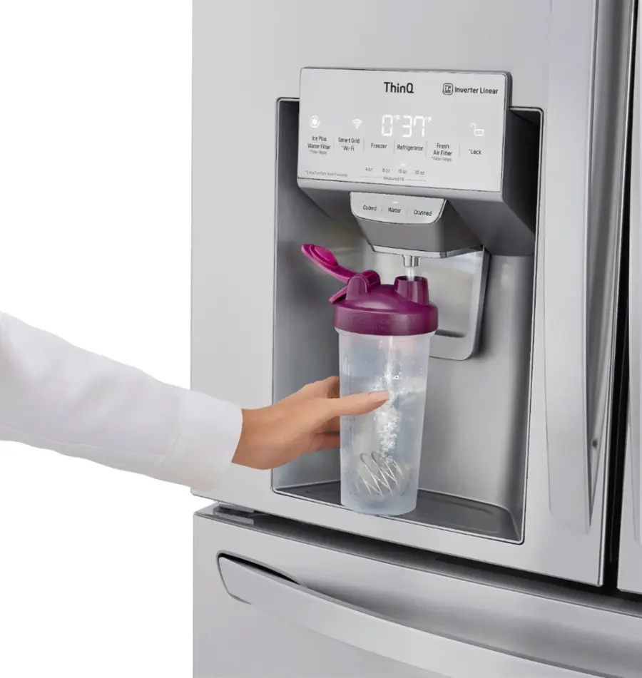 Alt View 38. LG - 29.5 Cu. Ft. 4-Door French Door-in-Door Refrigerator with Craft Ice - PrintProof Stainless Steel.