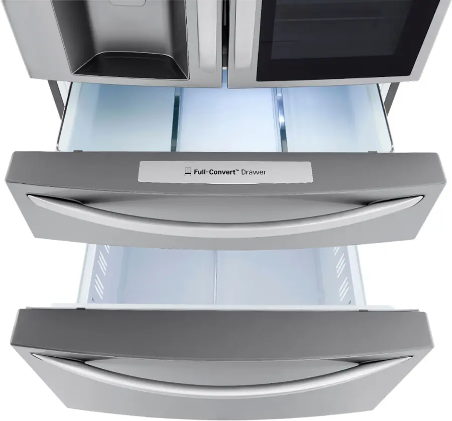 Alt View 17. LG - 29.5 Cu. Ft. 4-Door French Door-in-Door Refrigerator with Craft Ice - PrintProof Stainless Steel.