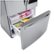 Alt View Zoom 16. LG - 22.6 Cu. Ft. French InstaView Door-in-Door Counter-Depth Refrigerator with Ice Maker - Stainless steel.