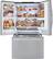 Alt View 1. LG - 22.6 Cu. Ft. French InstaView Door-in-Door Counter-Depth Refrigerator with Ice Maker - Stainless Steel.