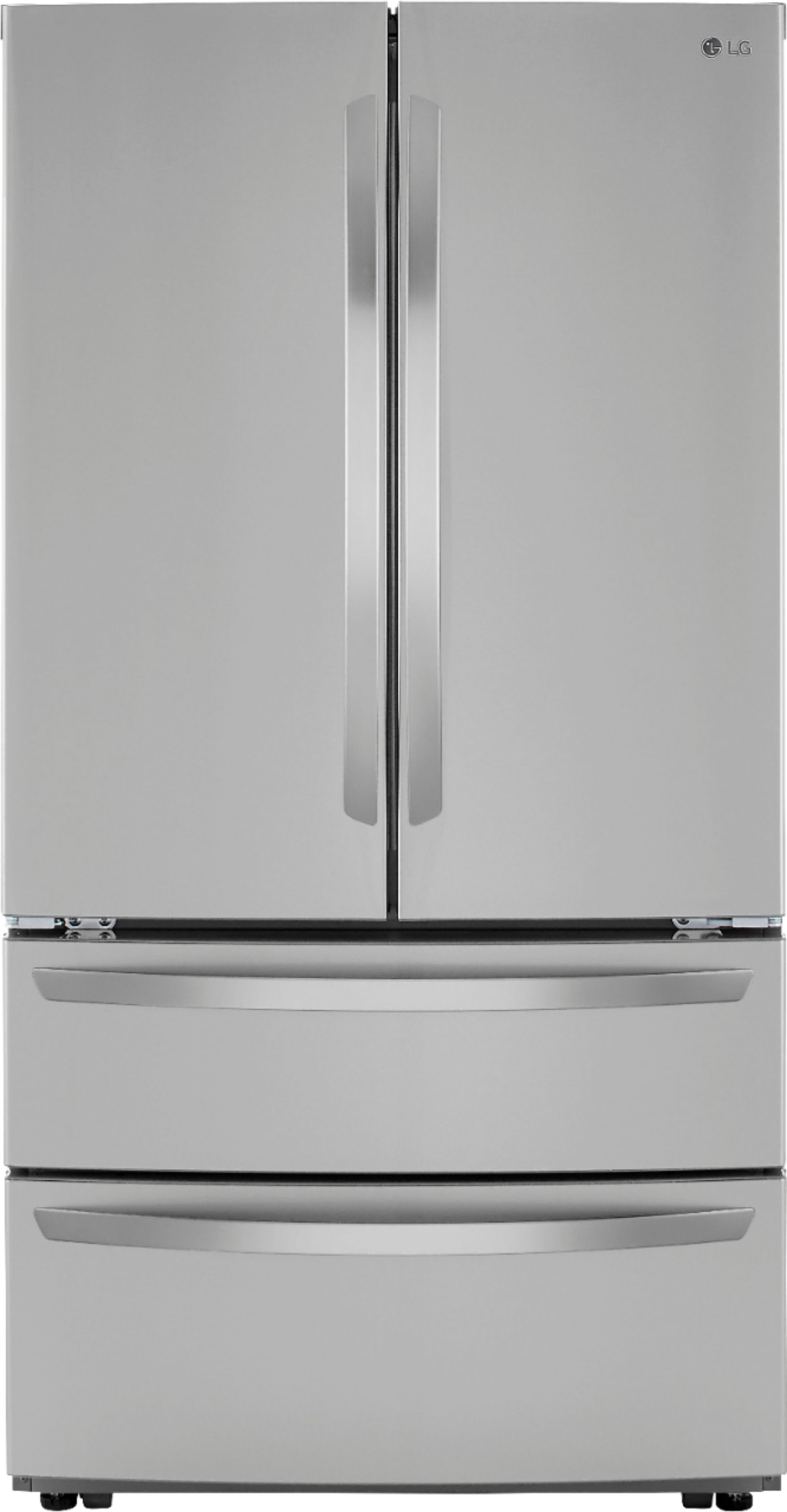 Desobediencia Extranjero emparedado LG 22.7 Cu. Ft. 4-Door French Door Counter-Depth Refrigerator with Double  Freezer and Internal Water Dispenser Stainless steel LMWC23626S - Best Buy