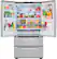Alt View 2. LG - 22.7 Cu. Ft. 4-Door French Door Counter-Depth Refrigerator with Double Freezer - PrintProof Stainless Steel.