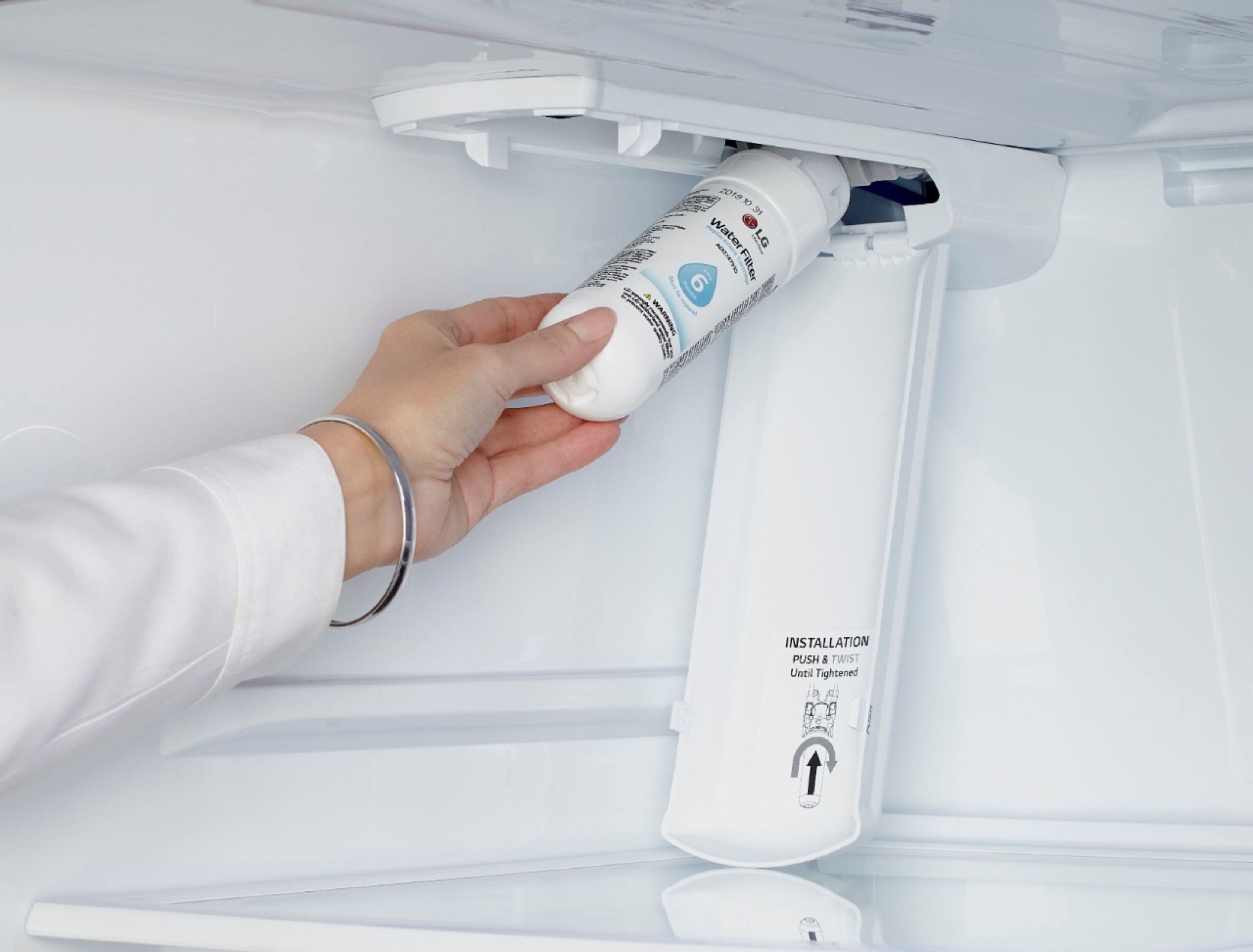 Alt View 30. LG - 22.7 Cu. Ft. 4-Door French Door Counter-Depth Refrigerator with Double Freezer - PrintProof Stainless Steel.