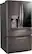 Angle. LG - 29.5 Cu. Ft. 4-Door French Door-in-Door Refrigerator with Craft Ice - Black Stainless Steel.