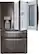 Front. LG - 29.5 Cu. Ft. 4-Door French Door-in-Door Refrigerator with Craft Ice - Black Stainless Steel.
